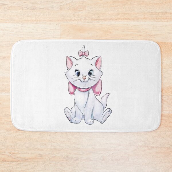 Item preview, “Kawaii Kitten with Blue Eyes – Cute Art with Pink Accessories for Home Decor and Fashion” designed and sold by GagaArtGallery.