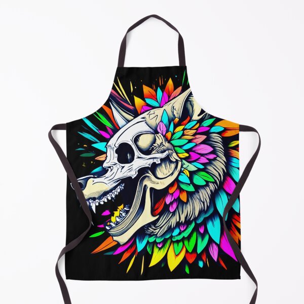 Item preview, Colorful Wolf Skull Design designed and sold by SteezeeStore.