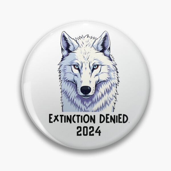 Item preview, Direwolf Extinction Denied 2024 - flat style cutout illustration designed and sold by EmeraldeaArt.