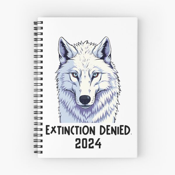 Item preview, Direwolf Extinction Denied 2024 - flat style cutout illustration designed and sold by EmeraldeaArt.