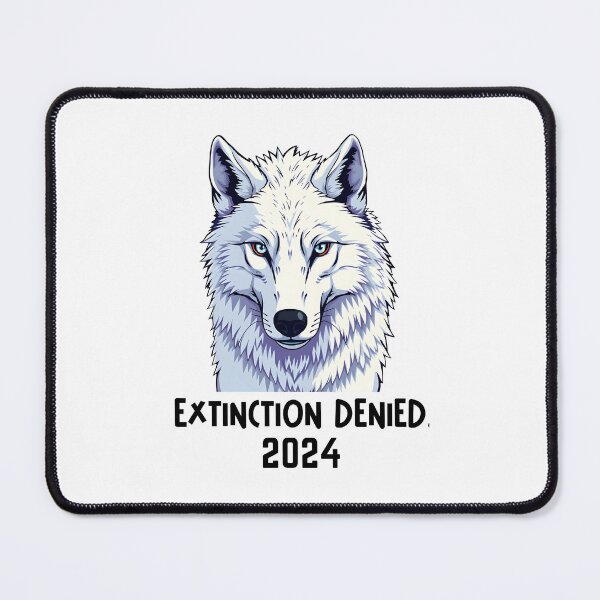 Item preview, Direwolf Extinction Denied 2024 - flat style cutout illustration designed and sold by EmeraldeaArt.
