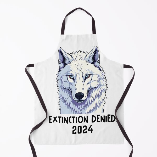 Item preview, Direwolf Extinction Denied 2024 - flat style cutout illustration designed and sold by EmeraldeaArt.