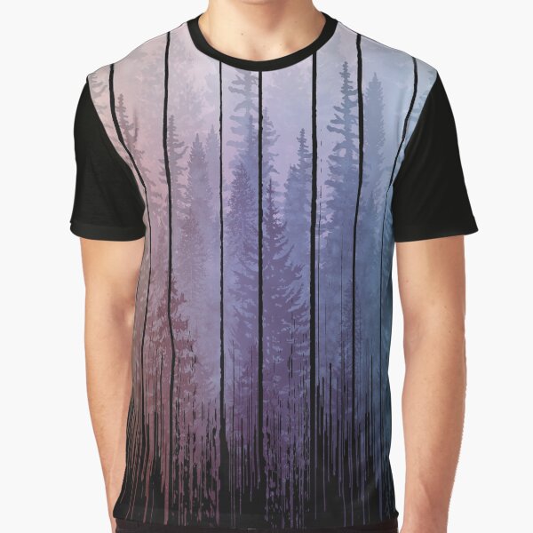 Item preview, Grunge Dripping Rainbow Misty Forest designed and sold by maryedenoa.