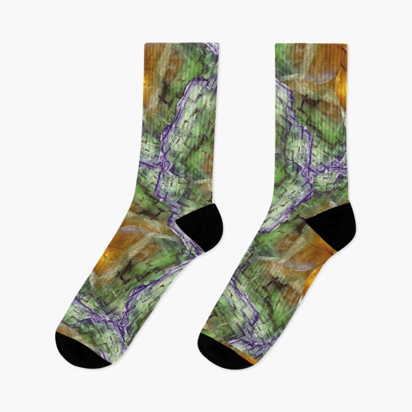 Item preview, Fluorite Crystal Art  Abstract Geometric Design with Vibrant Colors designed and sold by ArtDesignTp.
