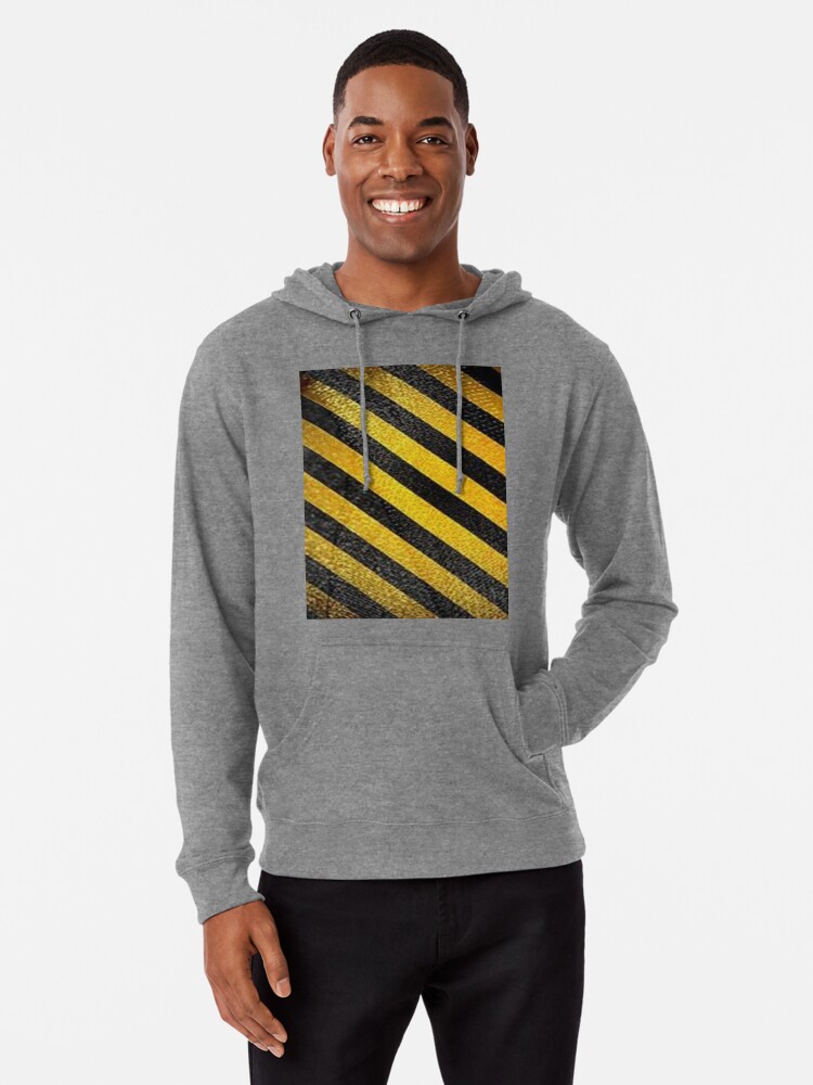Link Reporter diakritisk Black And Yellow Stripes Caution" Lightweight Hoodie for Sale by leen12 |  Redbubble