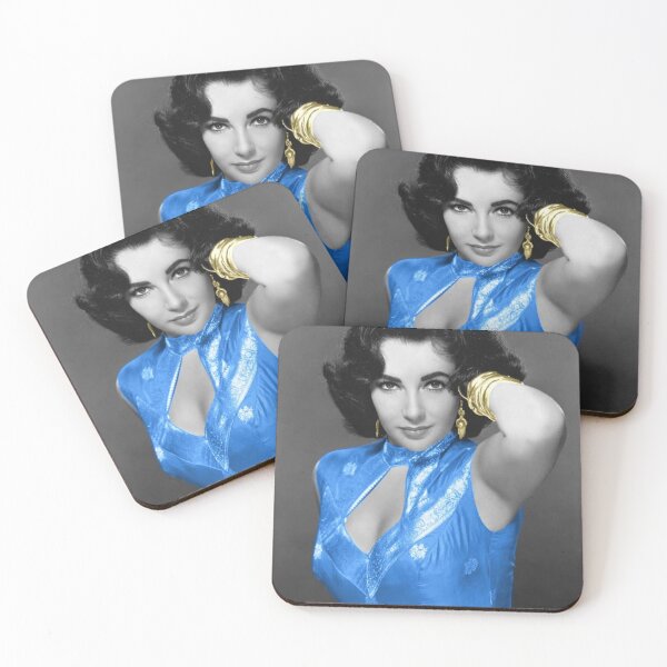 Item preview, Liz Taylor con vestido celeste designed and sold by carmencuarzo.