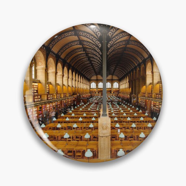 Item preview, Reading room of the Bibliothèque Sainte-Geneviève No. 2  color photographic art print by Marie-Lan Nguyen designed and sold by Jéanpaul  Ferro.