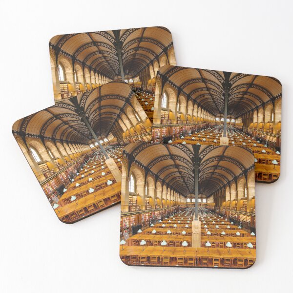 Item preview, Reading room of the Bibliothèque Sainte-Geneviève No. 2  color photographic art print by Marie-Lan Nguyen designed and sold by Jéanpaul  Ferro.