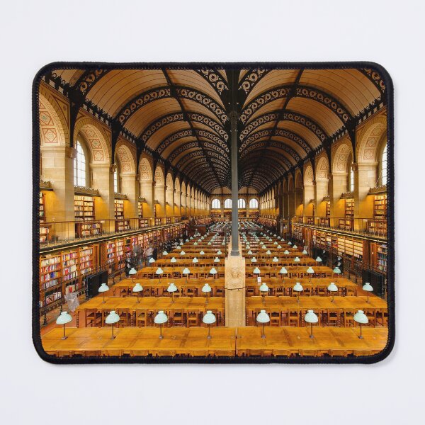Item preview, Reading room of the Bibliothèque Sainte-Geneviève No. 2  color photographic art print by Marie-Lan Nguyen designed and sold by Jéanpaul  Ferro.