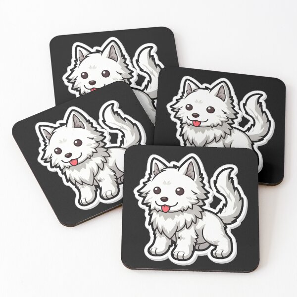 Item preview, Direwolf pup illustration designed and sold by EmeraldeaArt.