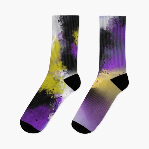 Item preview, Purple Shades - Purple Yellow Black abstract designed and sold by Joey Santiago.
