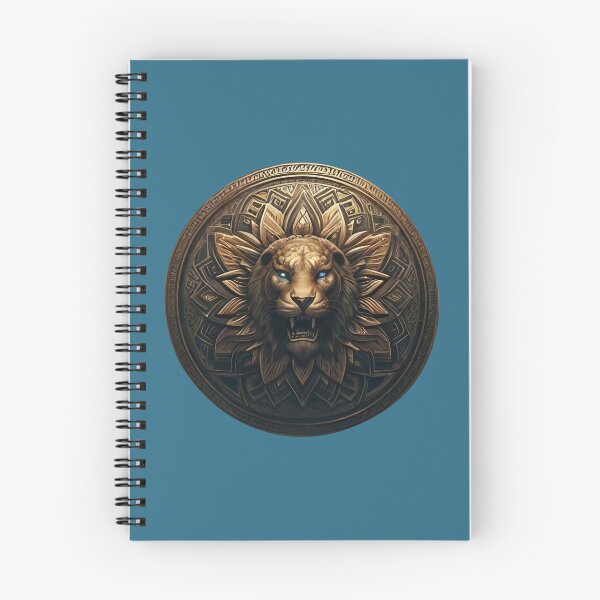 Item preview, ANCIENT BRONZE LION SHIELD (#2B6B86) designed and sold by Marlon Oseguera.