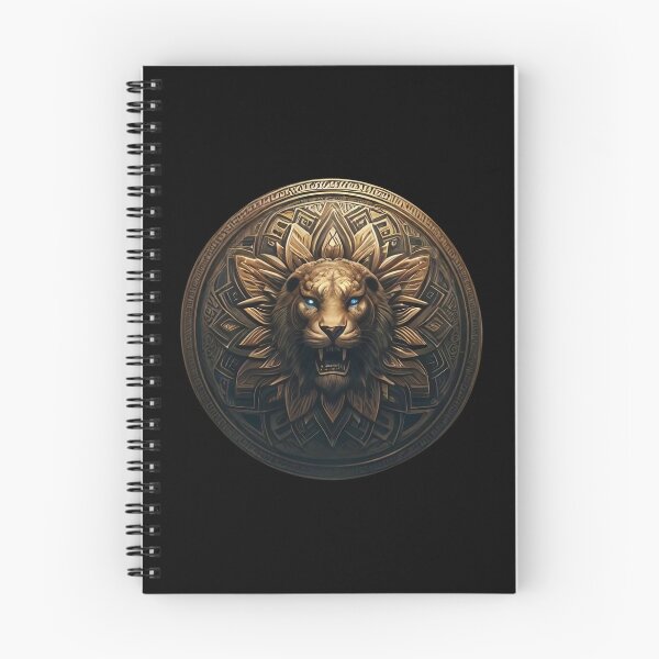 Item preview, ANCIENT BRONZE LION SHIELD (BLACK) designed and sold by Marlon Oseguera.