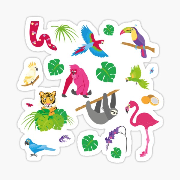 Dschungel Sticker