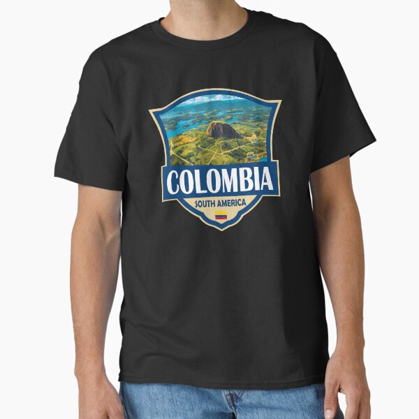 Item preview, Colombia Illustration Retro Badge designed and sold by KrisSidDesigns.