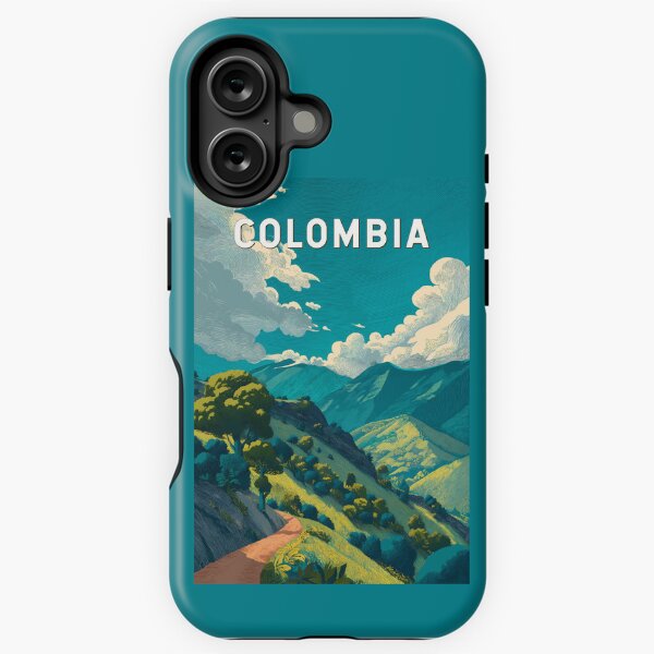 Item preview, Colombia Illustration Travel Art Vintage designed and sold by KrisSidDesigns.