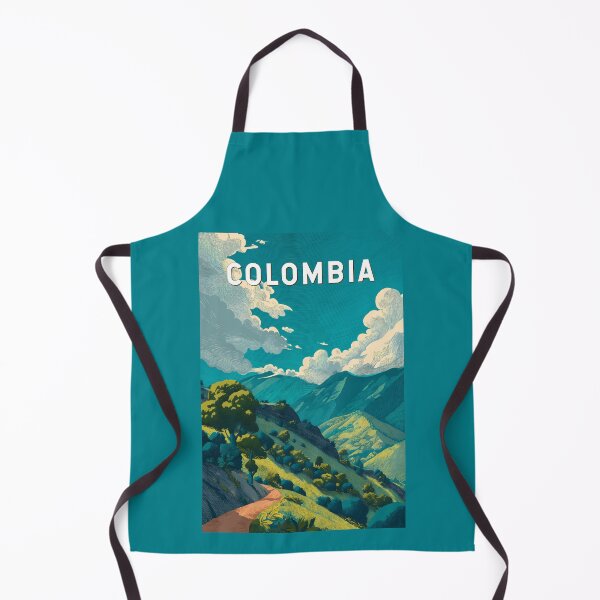 Item preview, Colombia Illustration Travel Art Vintage designed and sold by KrisSidDesigns.