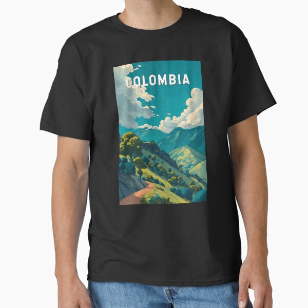 Item preview, Colombia Illustration Travel Art Vintage designed and sold by KrisSidDesigns.