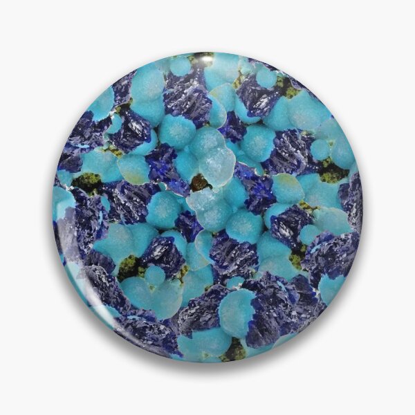 Item preview, Fluorite Azurite Crystal Fusion  A Bold Geometric Gem Harmony designed and sold by ArtDesignTp.