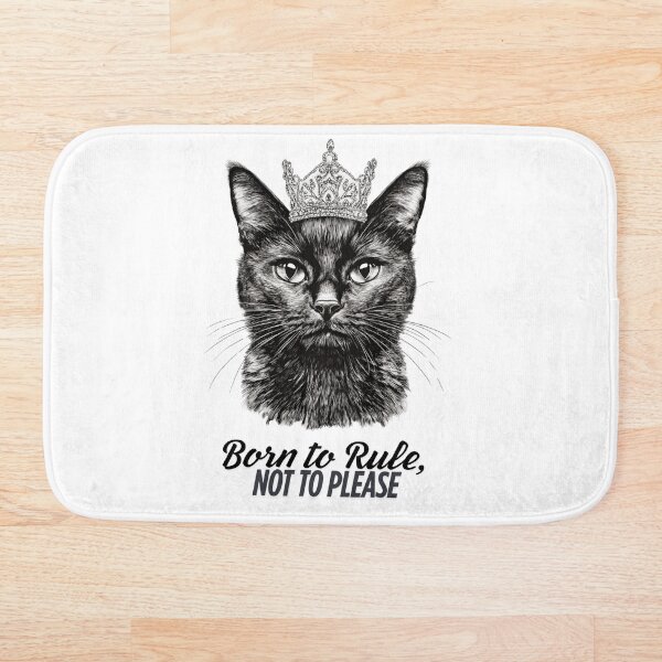 Item preview, Sassy Majesty – Elegant Black Cat with Crown designed and sold by VikArt7.