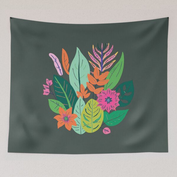 Item preview, Flowers and Leaves are Colorfull designed and sold by Chroma Dreams .