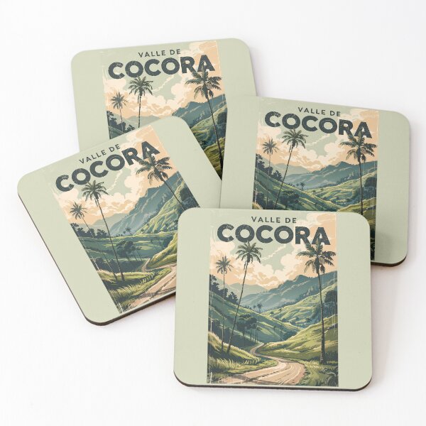 Item preview, Valle de Cocora Colombia Illustration Travel Art Vintage designed and sold by KrisSidDesigns.
