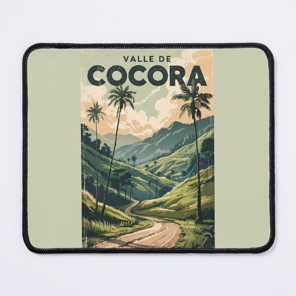 Item preview, Valle de Cocora Colombia Illustration Travel Art Vintage designed and sold by KrisSidDesigns.