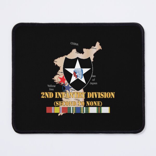 Item preview, Army - Korea Map - 2nd Infantry Div - Second to None w SVC X 300 designed and sold by Military Insignia Products.
