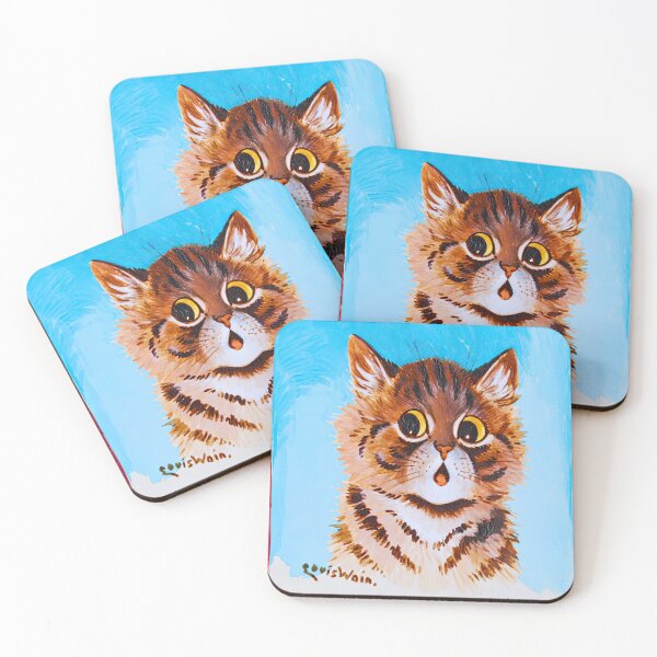 Item preview, Cat paintings by louis wain designed and sold by irynaartbyim.