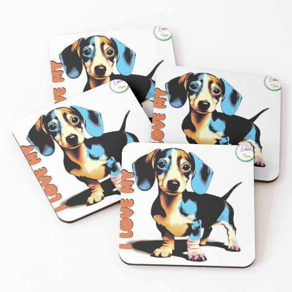 Item preview, I Love My Dachshund designed and sold by Endeva4eva.
