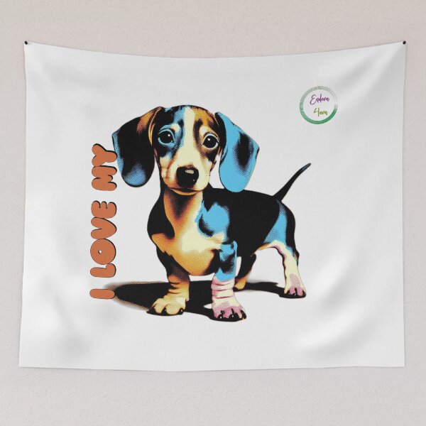 Item preview, I Love My Dachshund designed and sold by Endeva4eva.