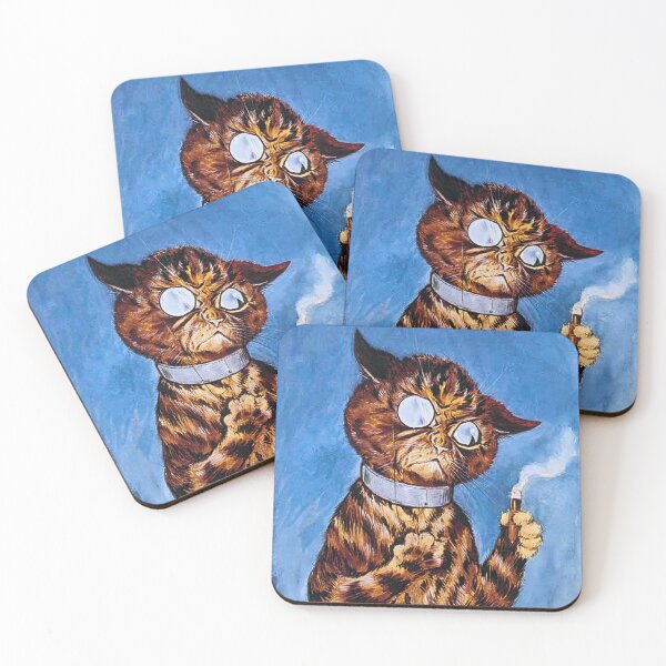 Item preview, Cat paintings by louis wain designed and sold by irynaartbyim.