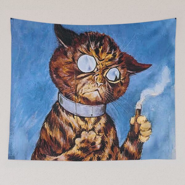 Item preview, Cat paintings by louis wain designed and sold by irynaartbyim.