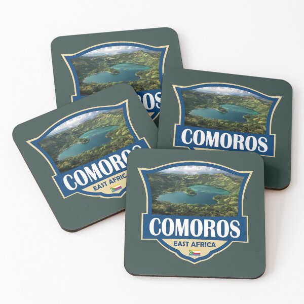 Item preview, Comoros Illustration Retro Badge designed and sold by KrisSidDesigns.
