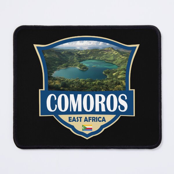 Item preview, Comoros Illustration Retro Badge designed and sold by KrisSidDesigns.