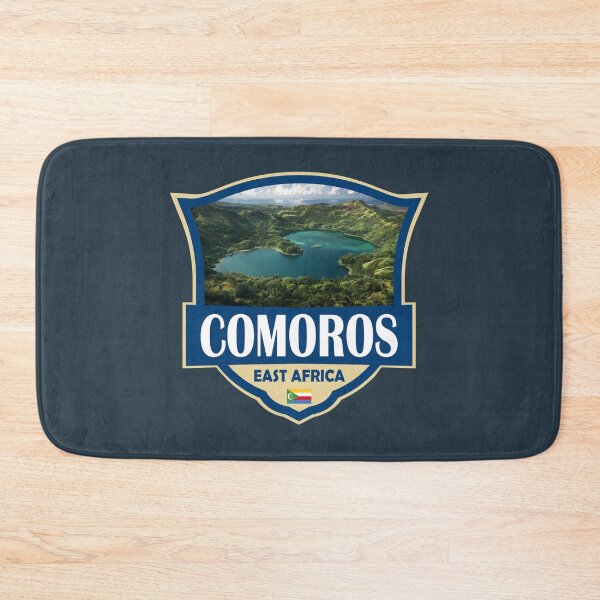 Item preview, Comoros Illustration Retro Badge designed and sold by KrisSidDesigns.