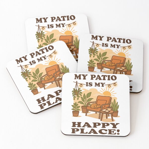 Item preview, My Patio Is My Happy Place Cozy Garden Decor Nature Lover Quote designed and sold by MONTRIS.
