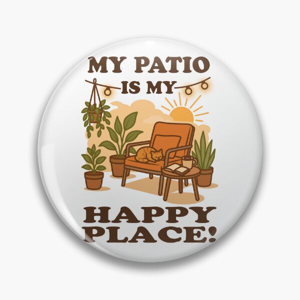 Item preview, My Patio Is My Happy Place Cozy Garden Decor Nature Lover Quote designed and sold by MONTRIS.