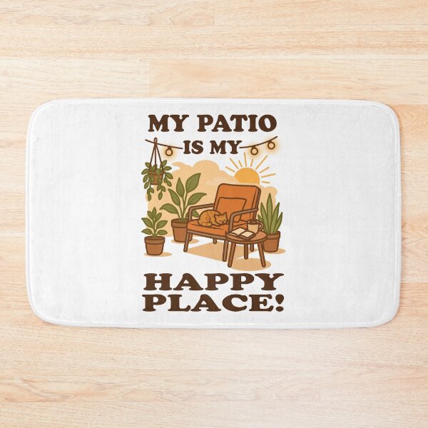 Item preview, My Patio Is My Happy Place Cozy Garden Decor Nature Lover Quote designed and sold by MONTRIS.