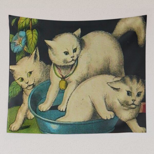 Item preview, Louis Wain Art Print designed and sold by irynaartbyim.