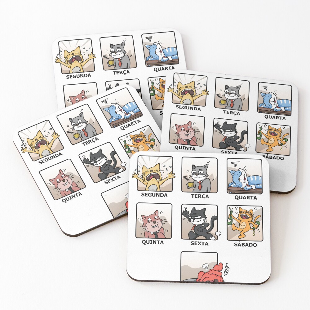 Item preview, Coasters (Set of 4) designed and sold by Random Artist Studio_br.