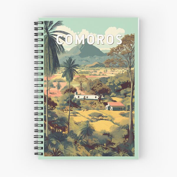 Item preview, Comoros Illustration Travel Art Vintage designed and sold by KrisSidDesigns.
