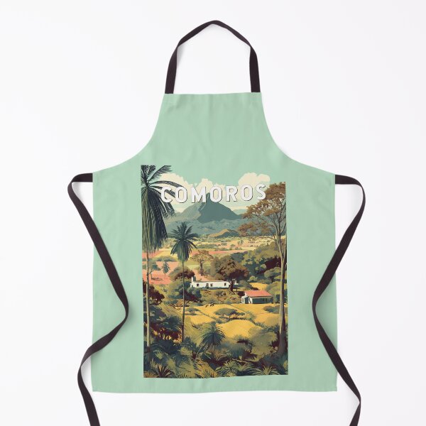 Item preview, Comoros Illustration Travel Art Vintage designed and sold by KrisSidDesigns.