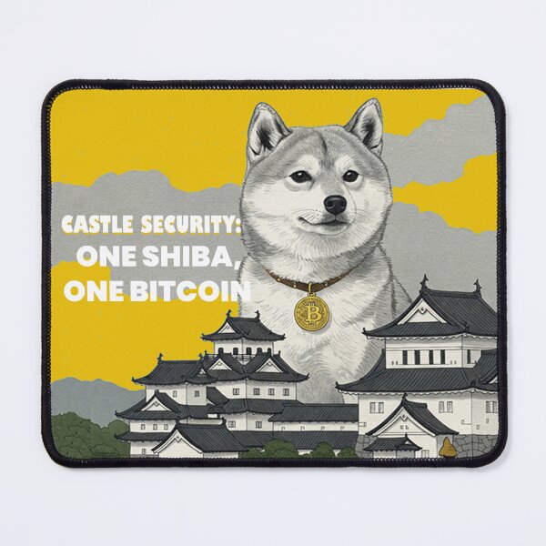 Item preview, Castle Security: One Shiba, One Bitcoin - Crypto Art designed and sold by Zini-ArtStudio.
