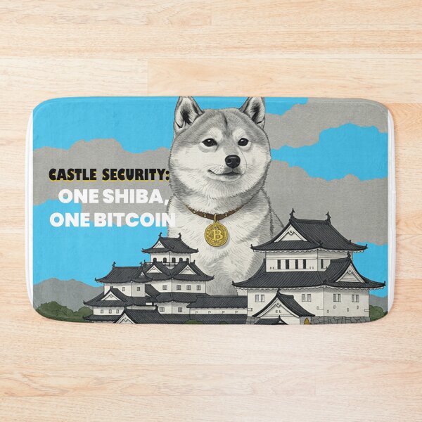 Item preview, Castle Security: One Shiba, One Bitcoin - Crypto Art designed and sold by Zini-ArtStudio.