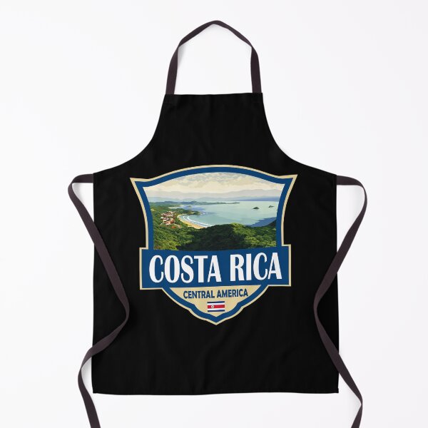 Item preview, Costa Rica Illustration Retro Badge designed and sold by KrisSidDesigns.