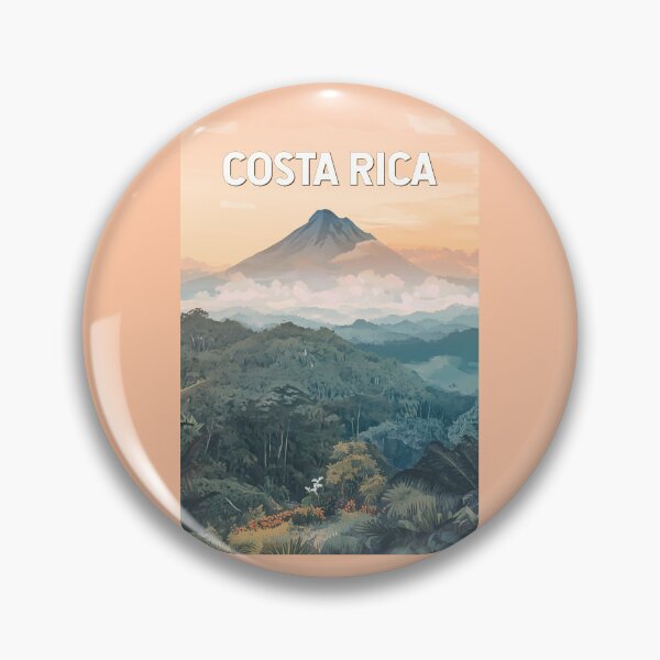Item preview, Costa Rica Illustration Travel Art Vintage designed and sold by KrisSidDesigns.