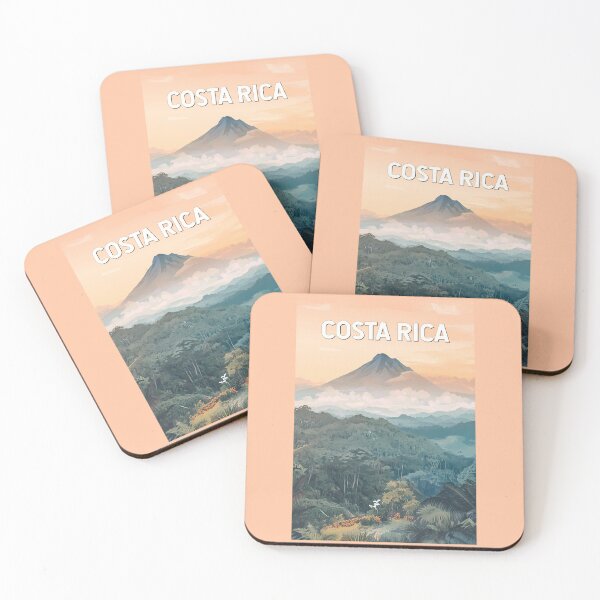 Item preview, Costa Rica Illustration Travel Art Vintage designed and sold by KrisSidDesigns.
