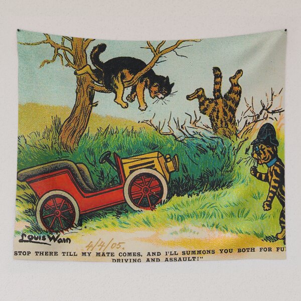 Item preview, Louis Wain Art Print designed and sold by irynaartbyim.