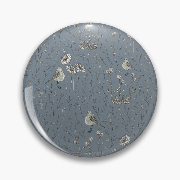 Item preview, Birds in the forest mid blue designed and sold by cezidesign.